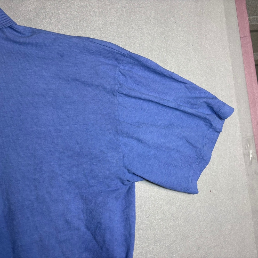 SOL Apparel Men's Polo Shirt XL Blue 100% Cotton Made in USA - Picture 16 of 16